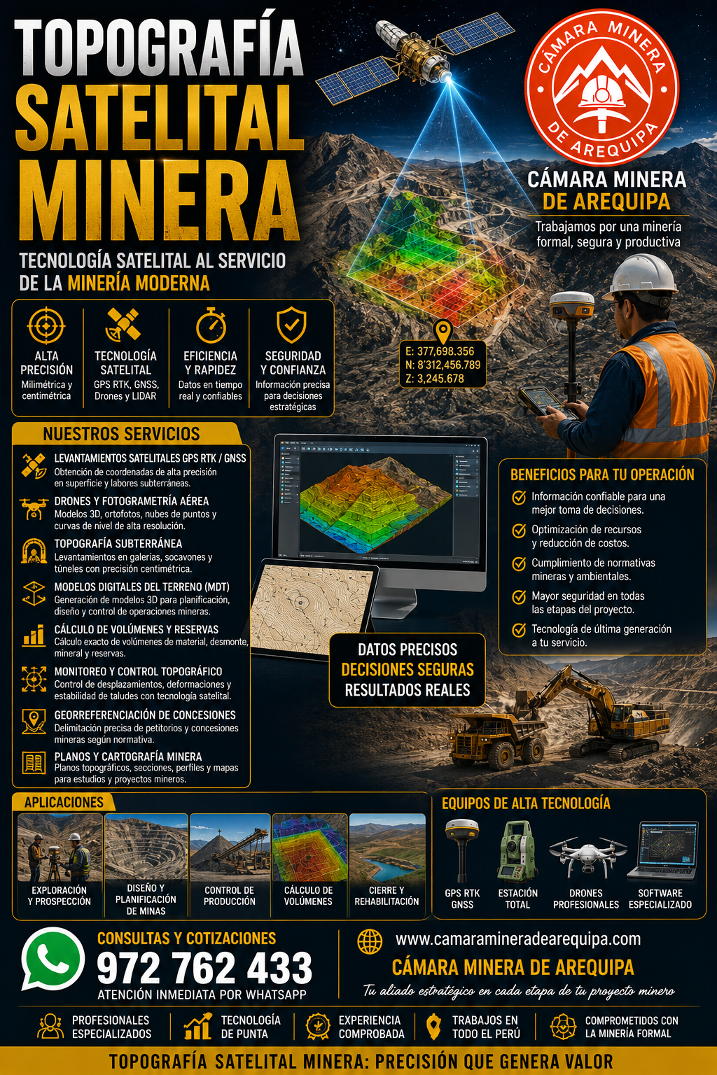 Servicios empresariales y Mineros